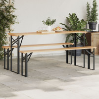 Produktbild för Benkonstruktion för ölbord 2 pcs Svart 39 x 3 x 75 cm