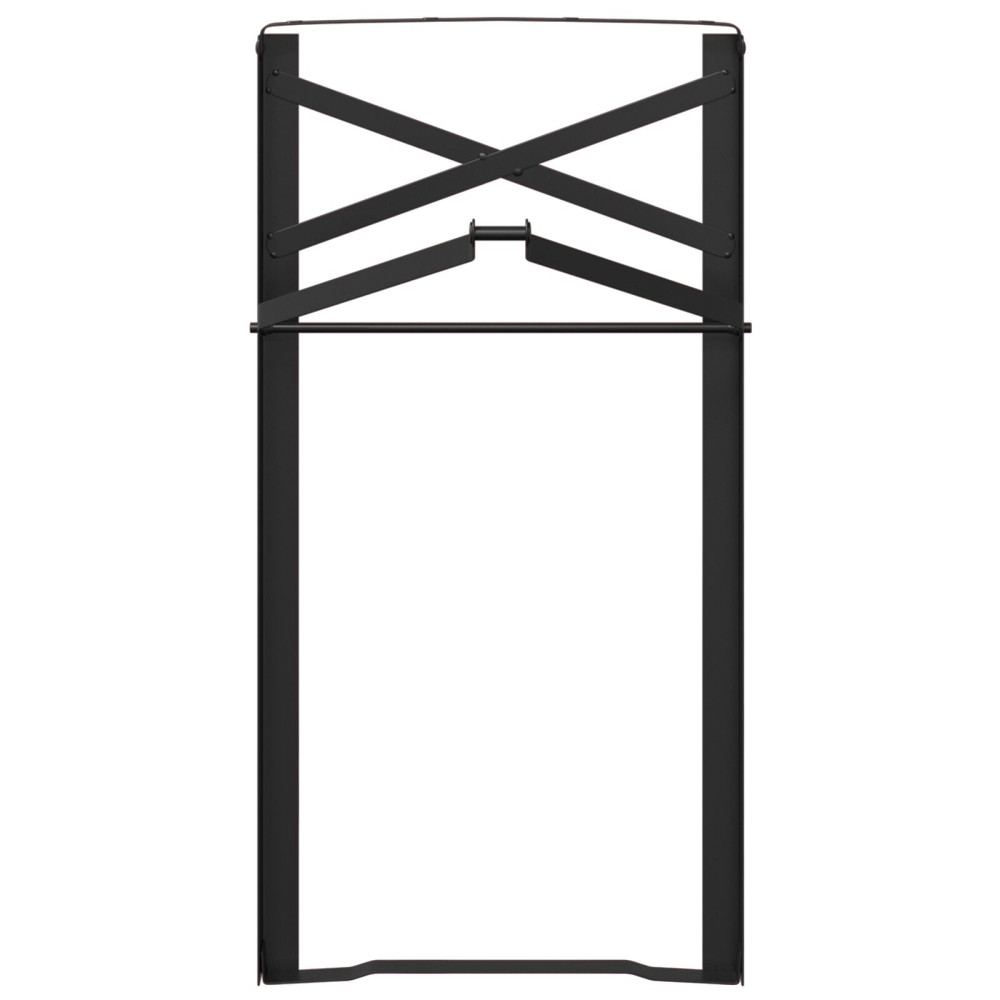 Produktbild för Benkonstruktion för ölbord 2 pcs Svart 39 x 3 x 75 cm