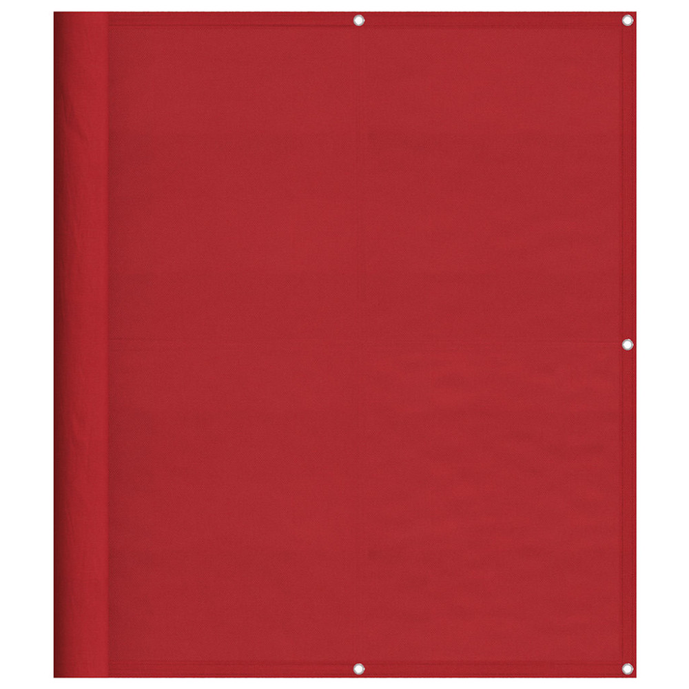 Produktbild för Balkongskärm röd 120x700 cm 100% polyester oxford