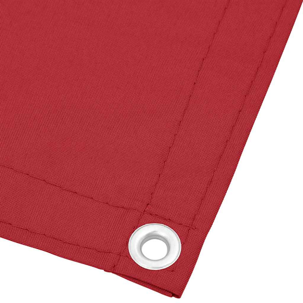 Produktbild för Balkongskärm röd 120x700 cm 100% polyester oxford