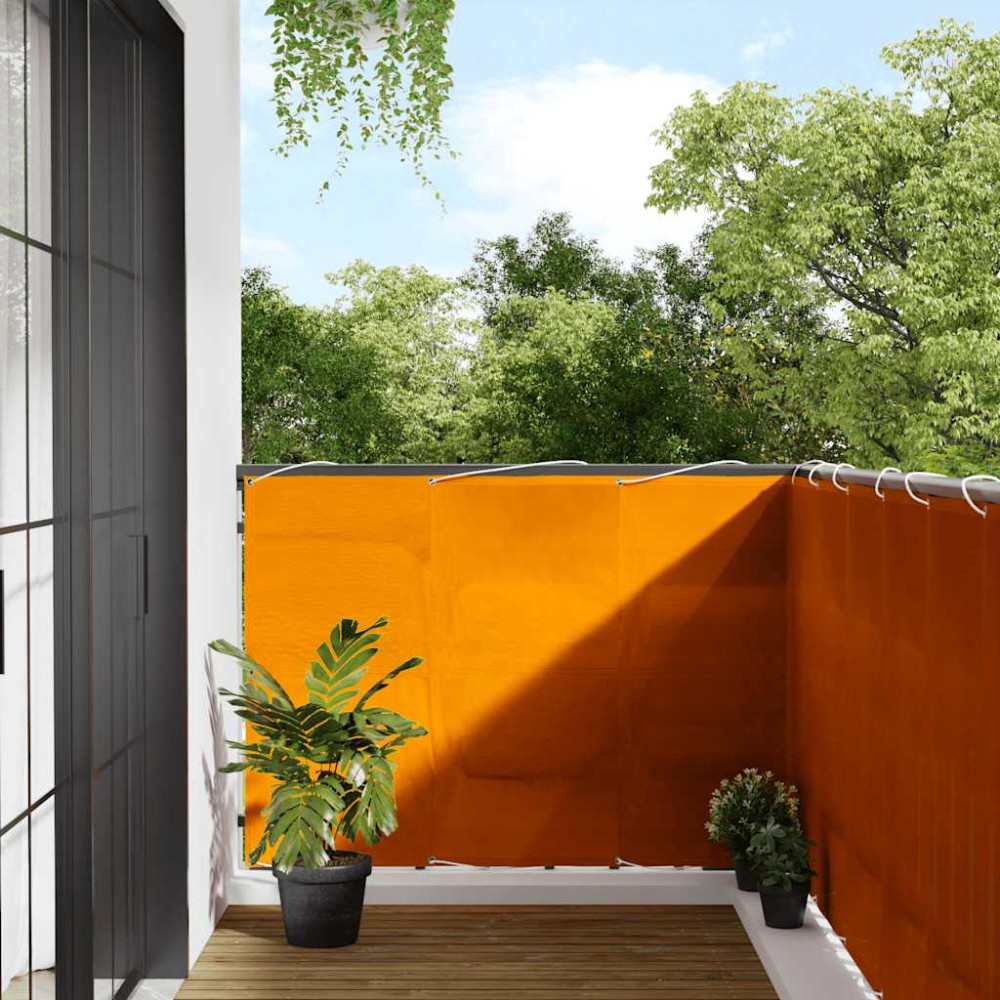 Produktbild för Balkongskärm orange 120x800 cm 100% polyester oxford