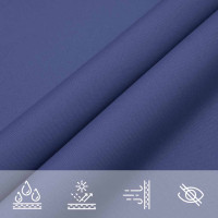 Produktbild för Solskydd segel blå 2x2x2 m 100% polyester Oxford