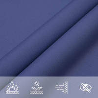 Produktbild för Solskydd segel blå 7x5x5 m 100% polyester Oxford