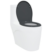 Produktbild för Toalettstol Antracit 47 x 37 x 4 cm Duroplast