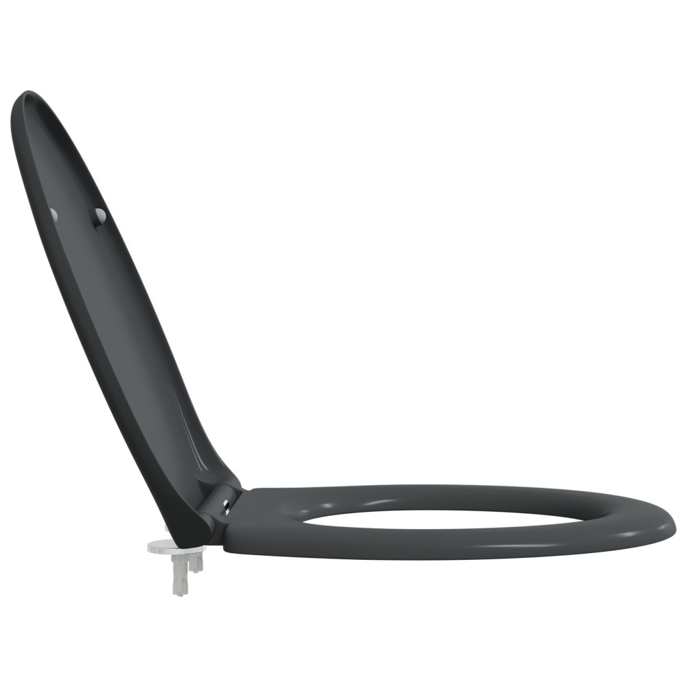 Produktbild för Toalettstol Antracit 47 x 37 x 4 cm Duroplast