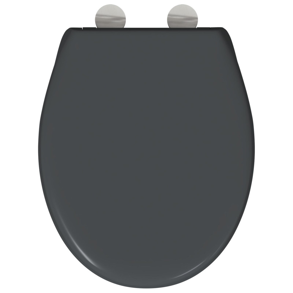 Produktbild för Toalettstol Antracit 47 x 37 x 4 cm Duroplast