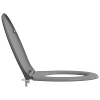 Produktbild för Toalettstol Grå 47 x 37 x 4 cm Duroplast