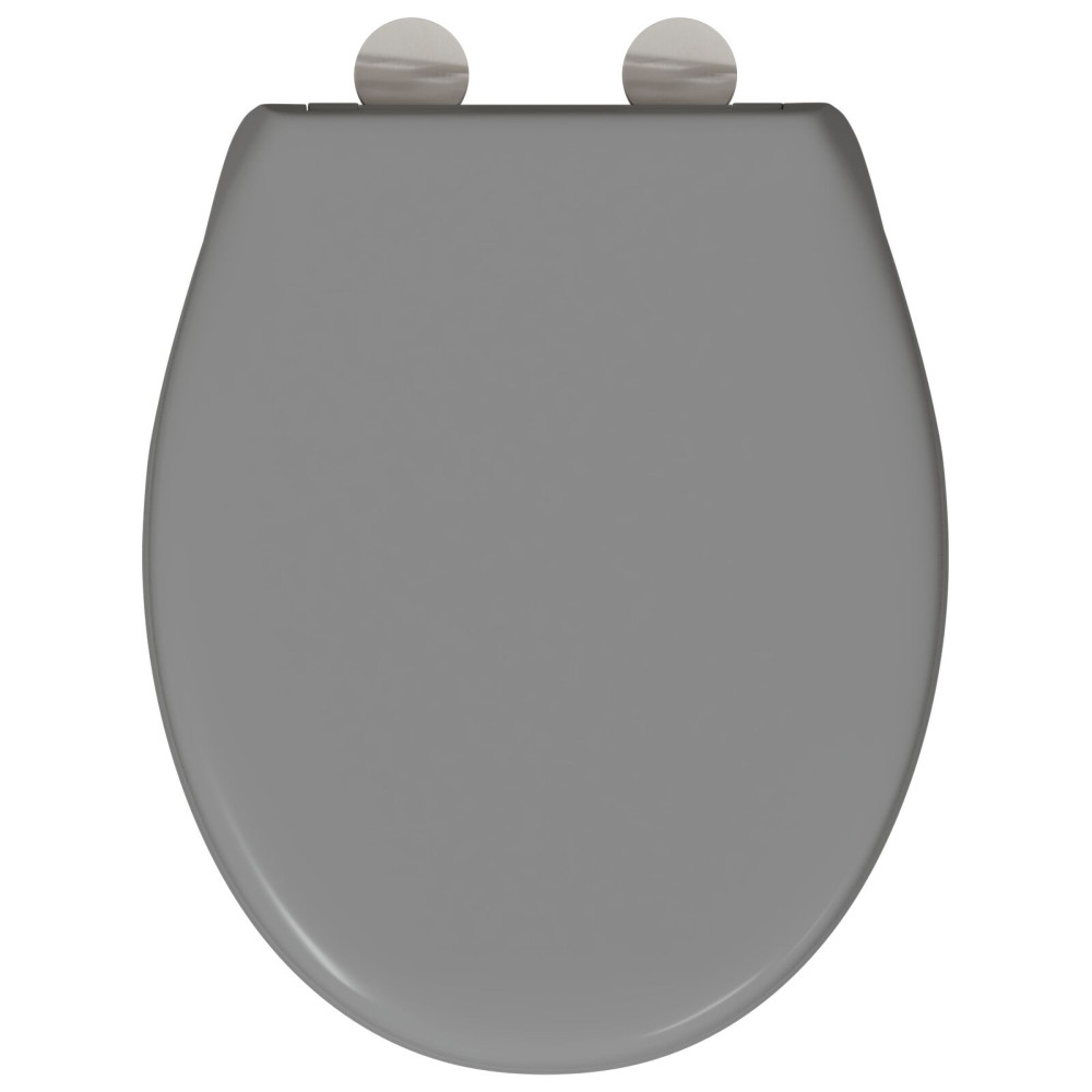 Produktbild för Toalettstol Grå 47 x 37 x 4 cm Duroplast