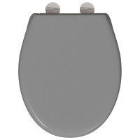 Produktbild för Toalettstol Grå 47 x 37 x 4 cm Duroplast