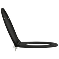 Produktbild för Toalettstol Svart 47 x 37 x 4 cm Duroplast
