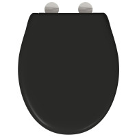Produktbild för Toalettstol Svart 47 x 37 x 4 cm Duroplast