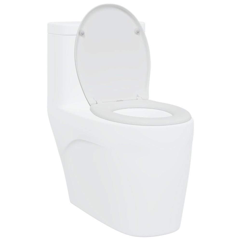 Produktbild för Toalettstol Vit 47 x 37 x 4 cm Duroplast