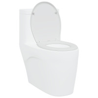 Produktbild för Toalettstol Vit 47 x 37 x 4 cm Duroplast