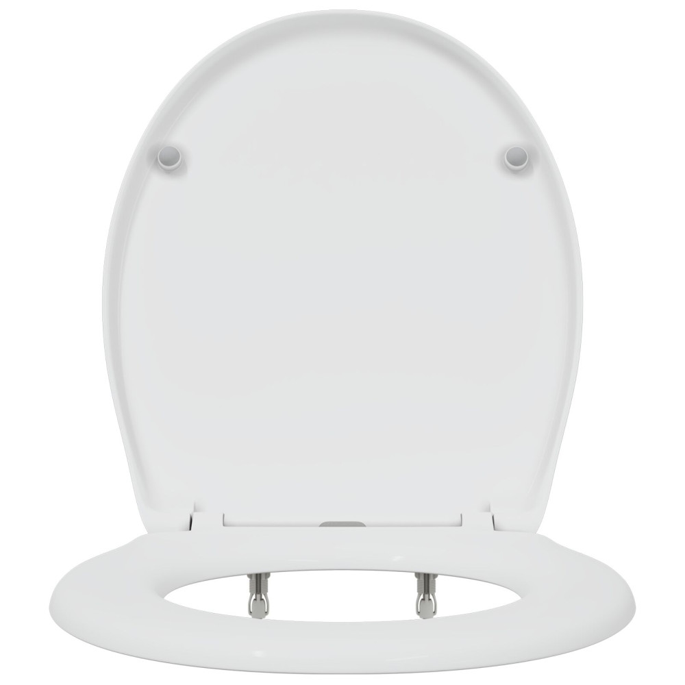 Produktbild för Toalettstol Vit 47 x 37 x 4 cm Duroplast