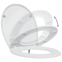 Produktbild för Toalettstol Vit 47 x 37 x 4 cm Duroplast
