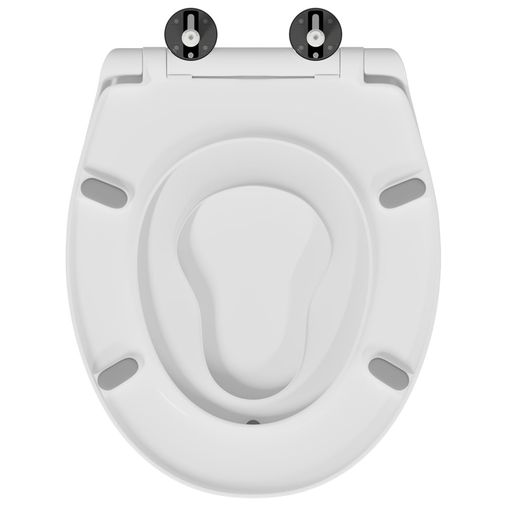 Produktbild för Toalettstol Vit 47 x 37 x 4 cm Duroplast