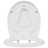 Produktbild för Toalettstol Vit 47 x 37 x 4 cm Duroplast