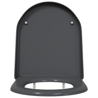 Produktbild för Toalettstol Antracit 49 x 36 x 4 cm Duroplast