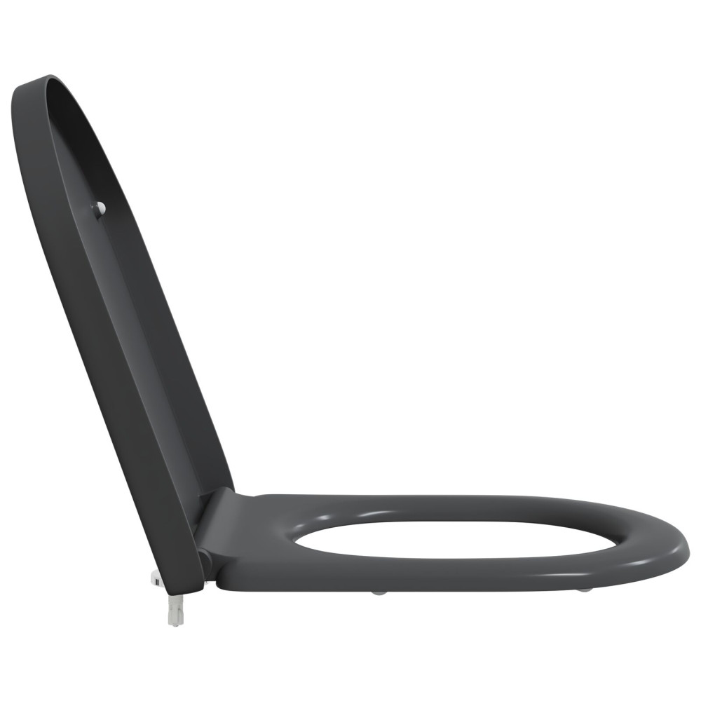 Produktbild för Toalettstol Antracit 49 x 36 x 4 cm Duroplast