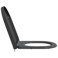 Produktbild för Toalettstol Antracit 49 x 36 x 4 cm Duroplast