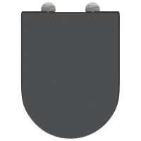 Produktbild för Toalettstol Antracit 49 x 36 x 4 cm Duroplast
