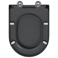 Produktbild för Toalettstol Antracit 49 x 36 x 4 cm Duroplast