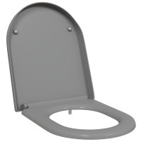 Produktbild för Toalettstol Grå 49 x 36 x 4 cm Duroplast