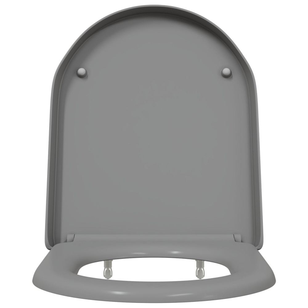 Produktbild för Toalettstol Grå 49 x 36 x 4 cm Duroplast