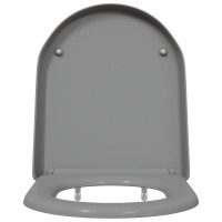 Produktbild för Toalettstol Grå 49 x 36 x 4 cm Duroplast