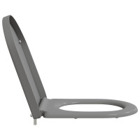 Produktbild för Toalettstol Grå 49 x 36 x 4 cm Duroplast