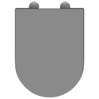 Produktbild för Toalettstol Grå 49 x 36 x 4 cm Duroplast