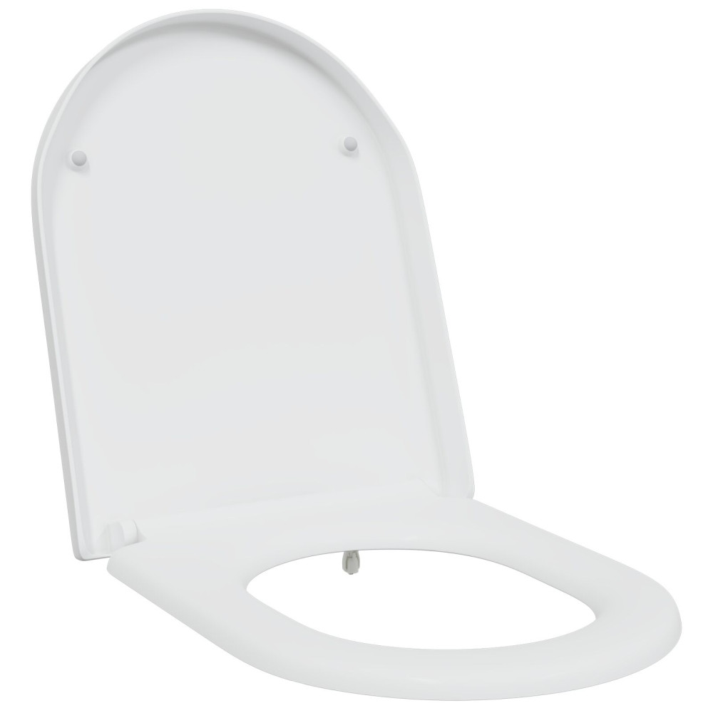 Produktbild för Toalettstol Vit 49 x 36 x 4 cm Duroplast