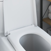 Produktbild för Toalettstol Vit 49 x 36 x 4 cm Duroplast