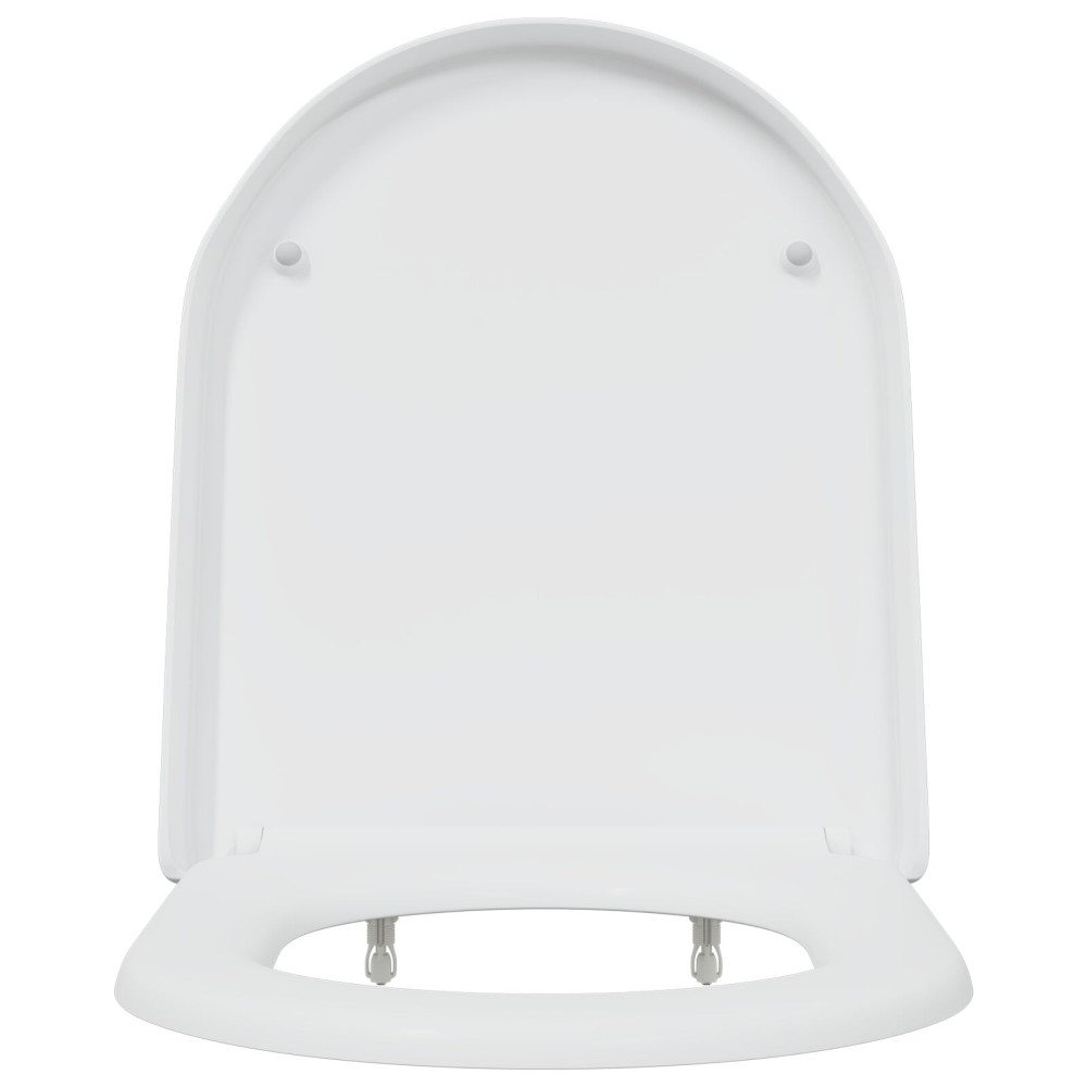 Produktbild för Toalettstol Vit 49 x 36 x 4 cm Duroplast