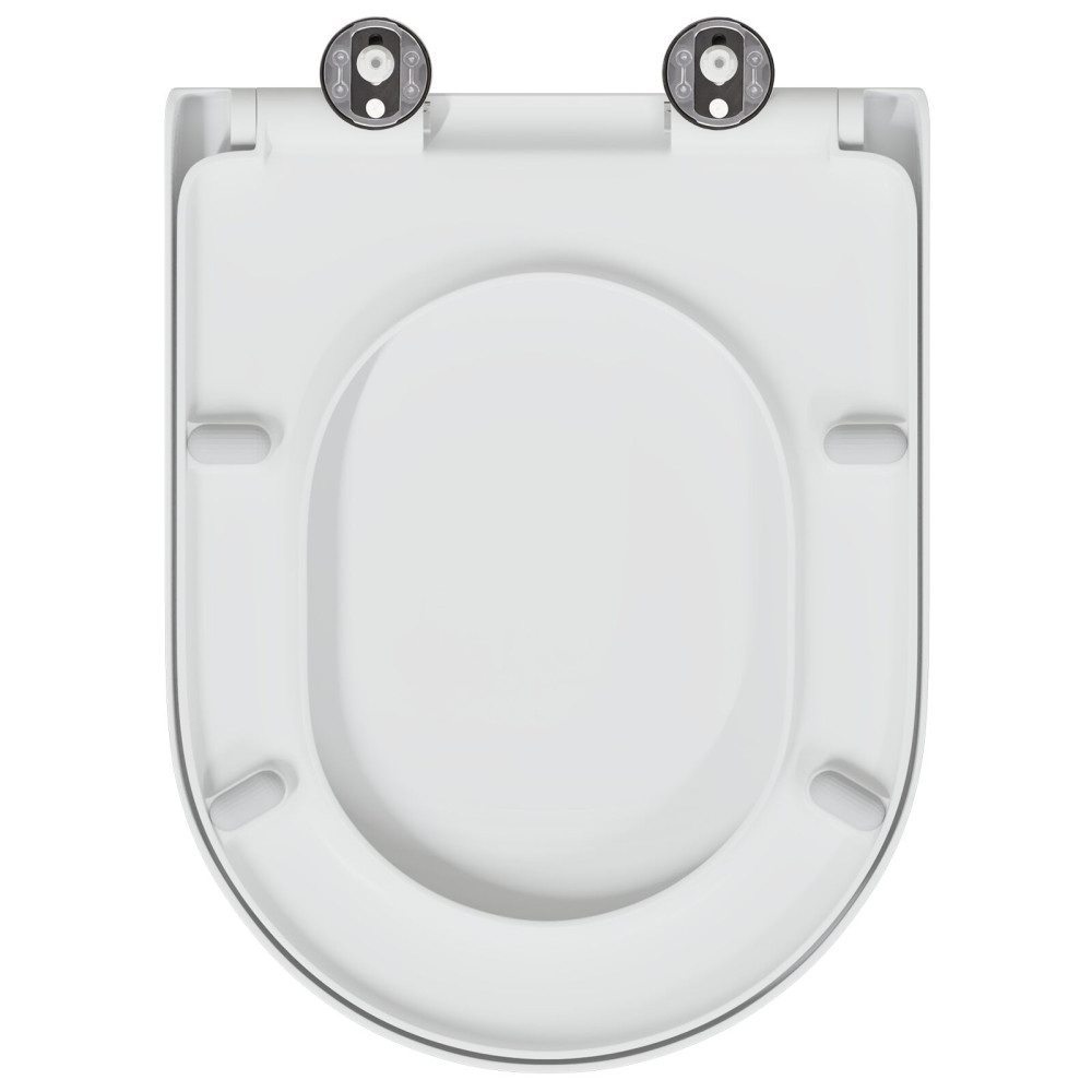 Produktbild för Toalettstol Vit 49 x 36 x 4 cm Duroplast