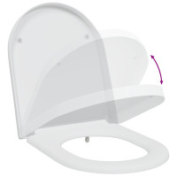 Produktbild för Toalettstol Vit 49 x 36 x 4 cm Duroplast