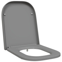 Produktbild för Toalettstol Grå 47,5 x 35 x 3,6 cm Duroplast
