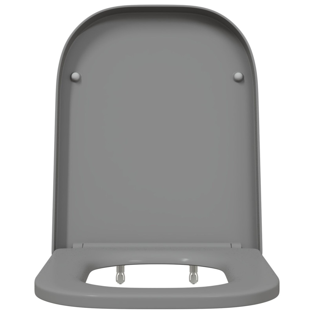 Produktbild för Toalettstol Grå 47,5 x 35 x 3,6 cm Duroplast