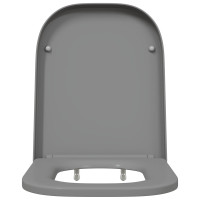 Produktbild för Toalettstol Grå 47,5 x 35 x 3,6 cm Duroplast