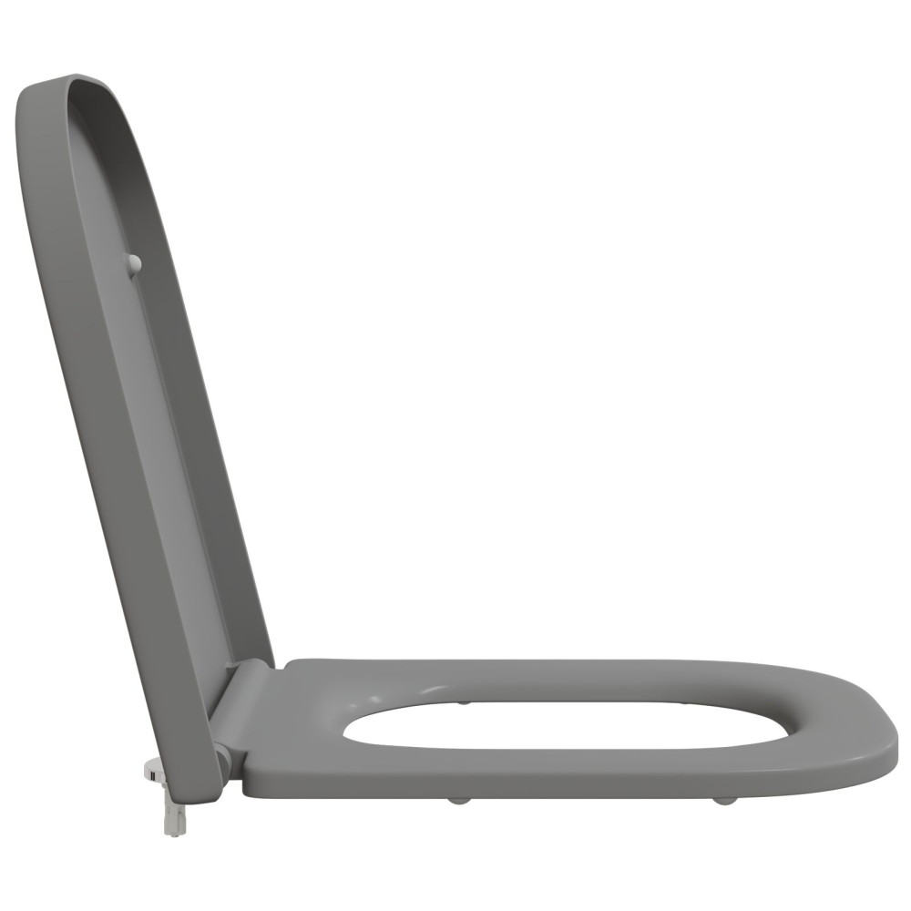 Produktbild för Toalettstol Grå 47,5 x 35 x 3,6 cm Duroplast