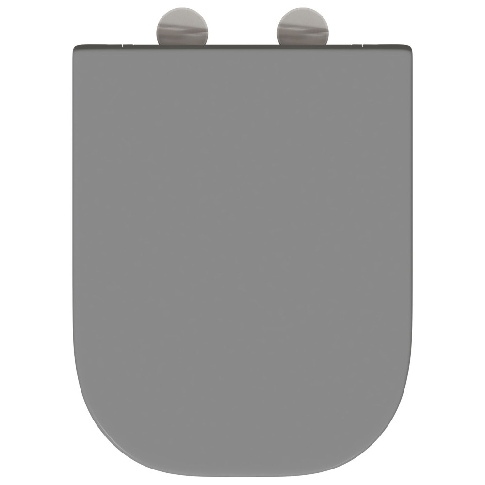 Produktbild för Toalettstol Grå 47,5 x 35 x 3,6 cm Duroplast