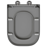 Produktbild för Toalettstol Grå 47,5 x 35 x 3,6 cm Duroplast
