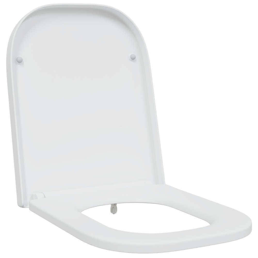 Produktbild för Toalettstol Vit 47,5 x 35 x 3,6 cm Duroplast