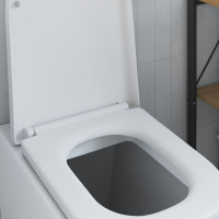 Produktbild för Toalettstol Vit 47,5 x 35 x 3,6 cm Duroplast