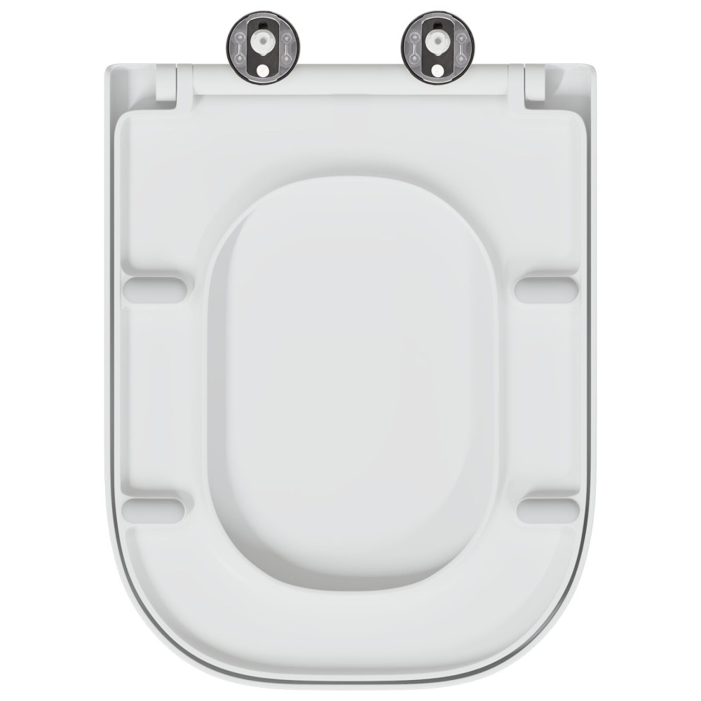 Produktbild för Toalettstol Vit 47,5 x 35 x 3,6 cm Duroplast