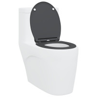 Produktbild för Toalettstol Antracit 45,5 x 37,5 x 3,8 cm Duroplast