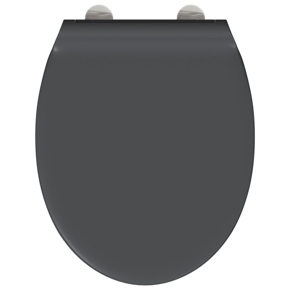 Produktbild för Toalettstol Antracit 45,5 x 37,5 x 3,8 cm Duroplast