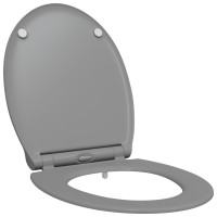 Produktbild för Toalettstol Grå 45,5 x 37,5 x 3,8 cm Duroplast