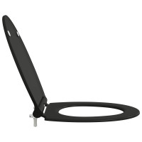 Produktbild för Toalettstol Svart 45,5 x 37,5 x 3,8 cm Duroplast