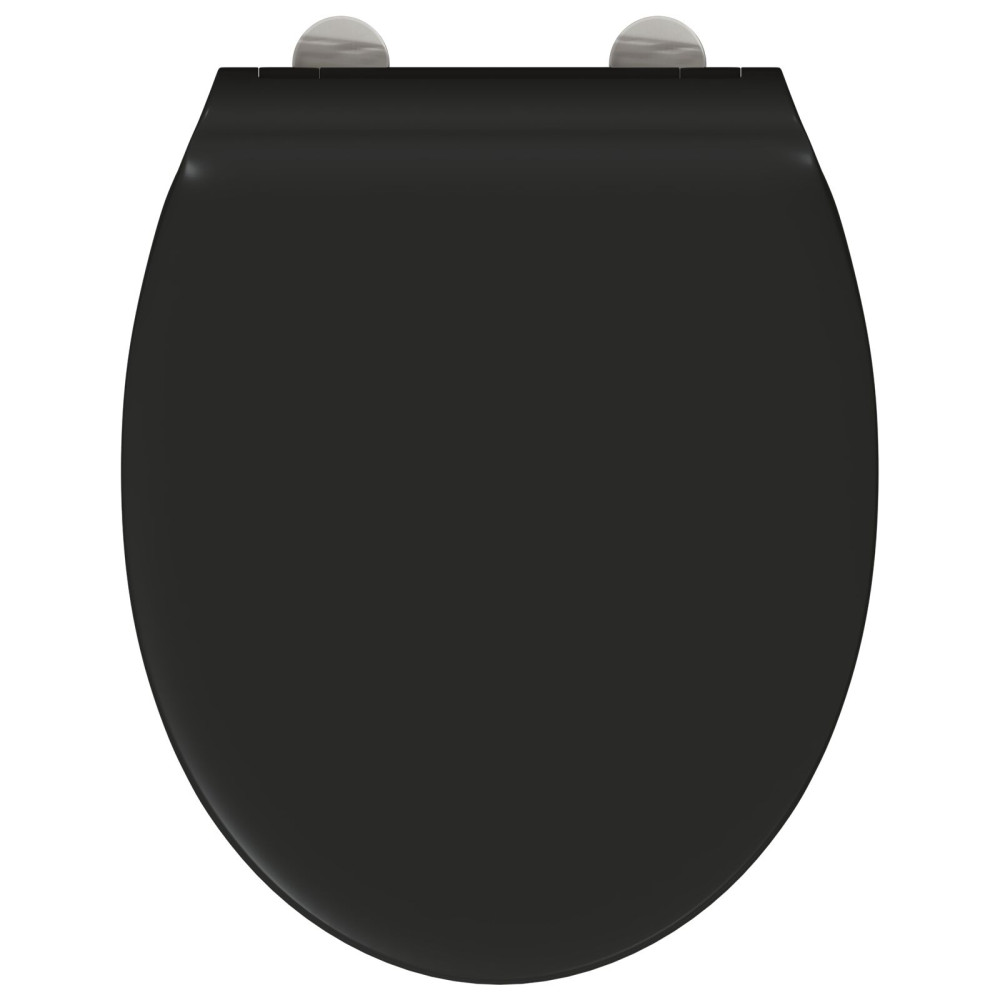 Produktbild för Toalettstol Svart 45,5 x 37,5 x 3,8 cm Duroplast